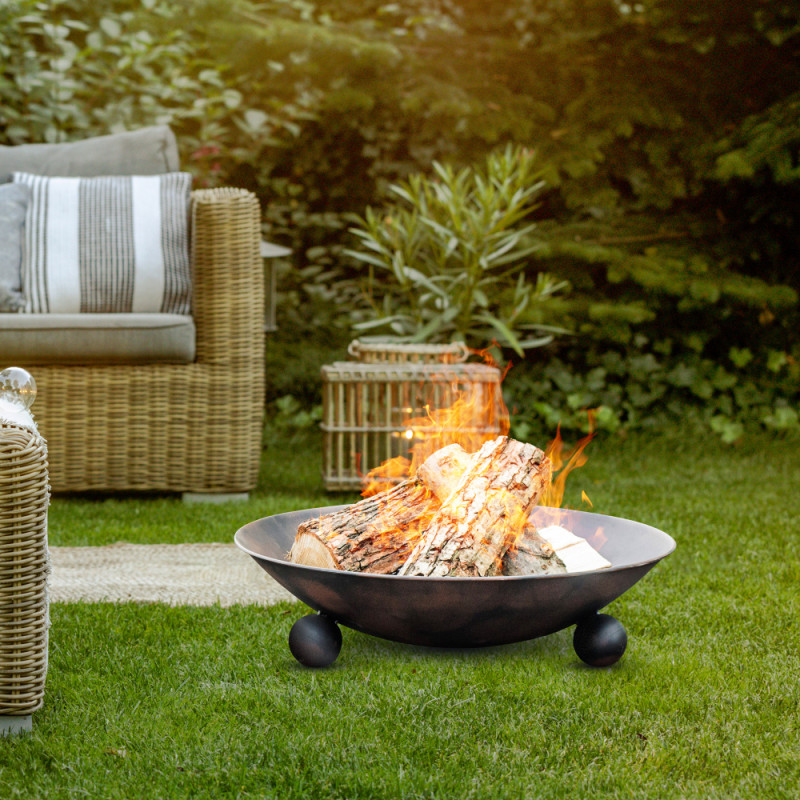 Brasero noir Ø 57 x 15 cm