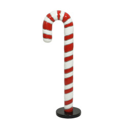 Sucre d'orge blanc et rouge 46 x 30 x 122 cm DECORIS