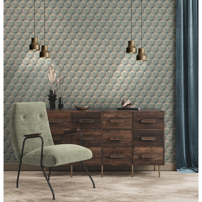 Intissé vinyle 3D mastic 53 cm