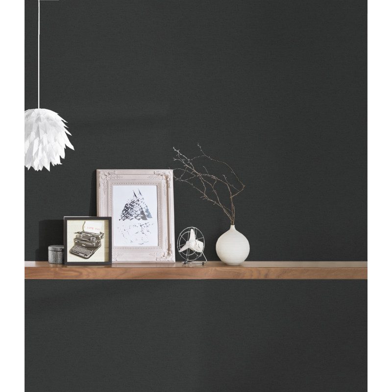 Intissé vinyle noir 53 cm Intissé vinyle noir 53 cm