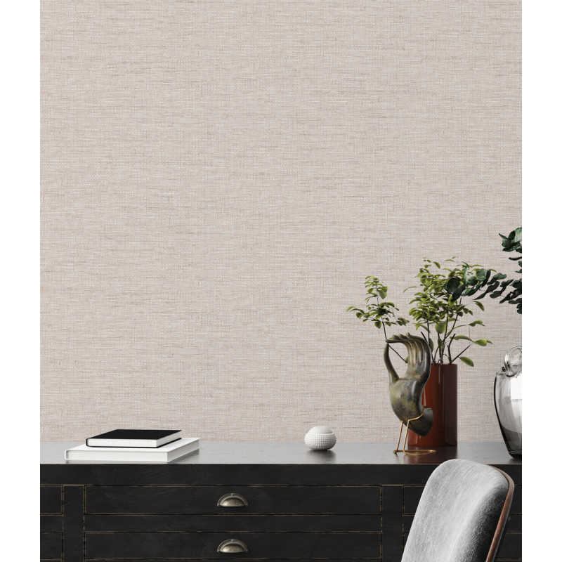 Intissé vinyle Paille beige 53 cm Intissé vinyle Paille beige 53 cm