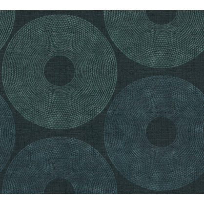 Intissé vinyle Cercle vert 53 cm