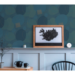 Intissé vinyle Balloon bleu 53 cm