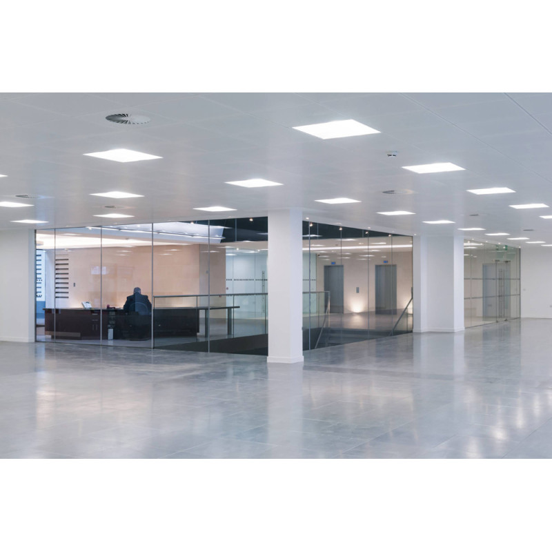 Luminaire à grille LED Salobrena 1 blanc 33 W EGLO