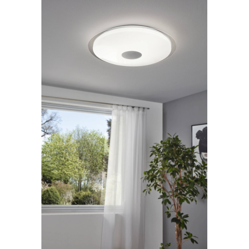 Plafonnier LED Lanciano blanc dimmable Ø 66 cm 36 W EGLO Plafonnier LED Lanciano blanc dimmable Ø 66 cm 36 W EGLO