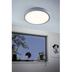 Plafonnier LED Fueva 1 argent Ø 40 cm 22,3 W EGLO Plafonnier LED Fueva 1 argent Ø 40 cm 22,3 W EGLO