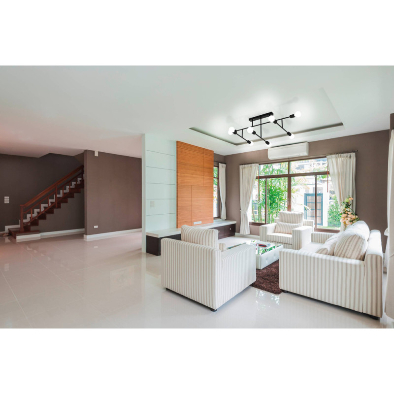 Plafonnier Belsiana noir E27 8 × 40 W EGLO Plafonnier Belsiana noir E27 8 × 40 W EGLO