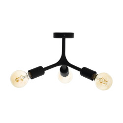 Plafonnier Bocadella 1 noir Ø 34,5 cm 3 × 60 W EGLO Plafonnier Bocadella 1 noir Ø 34,5 cm 3 × 60 W EGLO