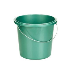 Seau Vert Métal 13L - Nettoyage Efficace