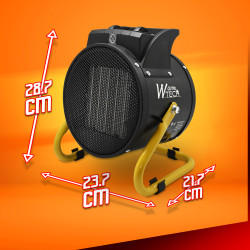 Radiateur soufflant industriel 3000 W WARMTECH Radiateur soufflant industriel 3000 W WARMTECH