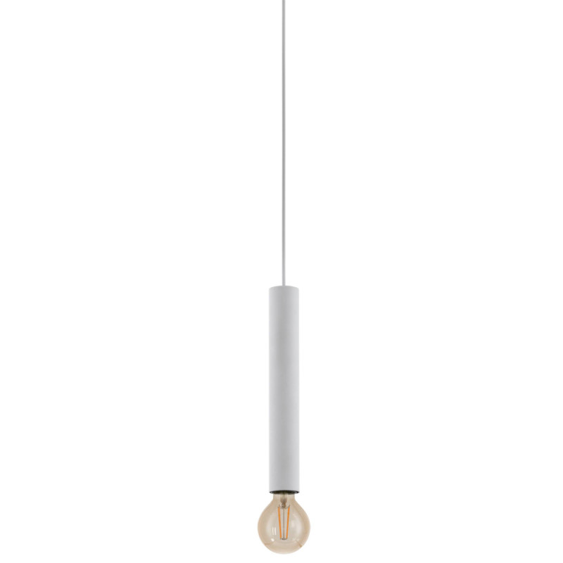 Suspension TB Cortenova blanche Ø 4 cm E27 40 W EGLO