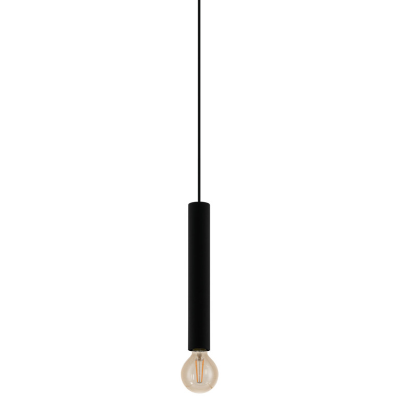 Suspension TB Cortenova noire Ø 4 cm E27 40 W EGLO