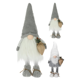 Gnome debout en polyester LED 65 cm