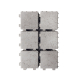 Palette 312 Pavés perméables à l'eau en béton gris 20 x 20 x 6 cm COBO GARDEN (livraison à domicile)