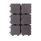 Palette 312 Pavés perméables à l'eau en béton noir 20 x 20 x 6 cm COBO GARDEN (livraison à domicile)