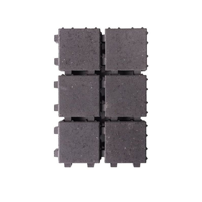Palette 312 Pavés perméables à l'eau en béton noir 20 x 20 x 6 cm COBO GARDEN (livraison à domicile)