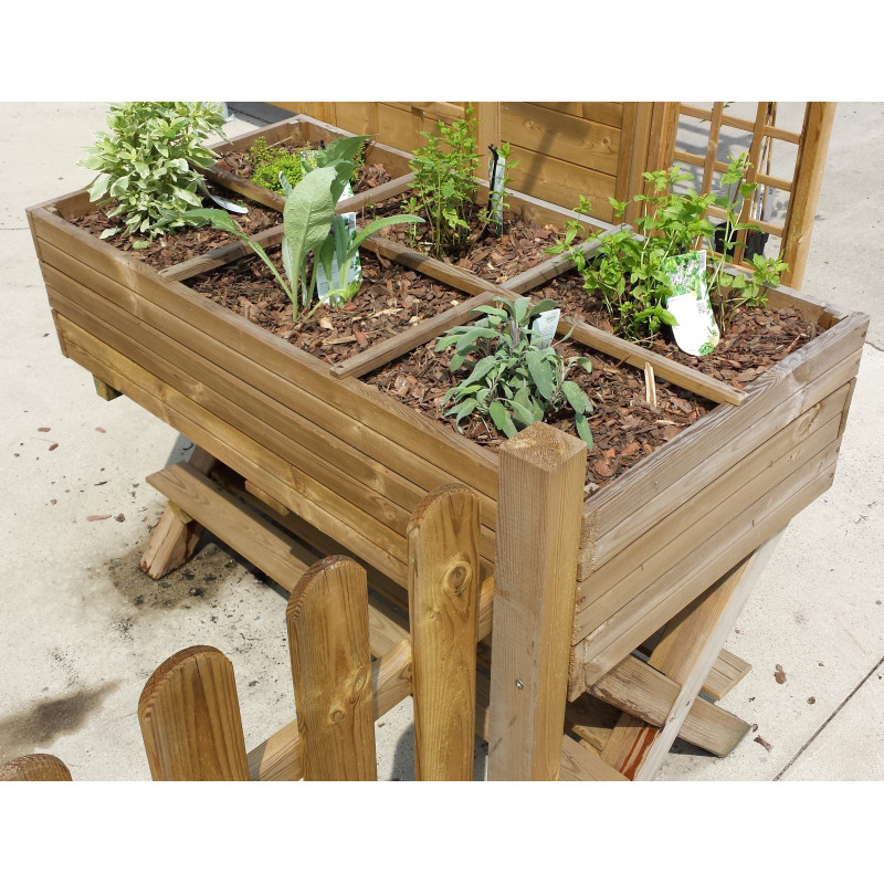 Carré potager sur pieds SOLID 120x60x90cm – Jardinage Facile | SOLID