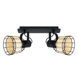 Spot Anwick 1 noir E27 2 × 40 W EGLO Spot Anwick 1 noir E27 2 × 40 W EGLO