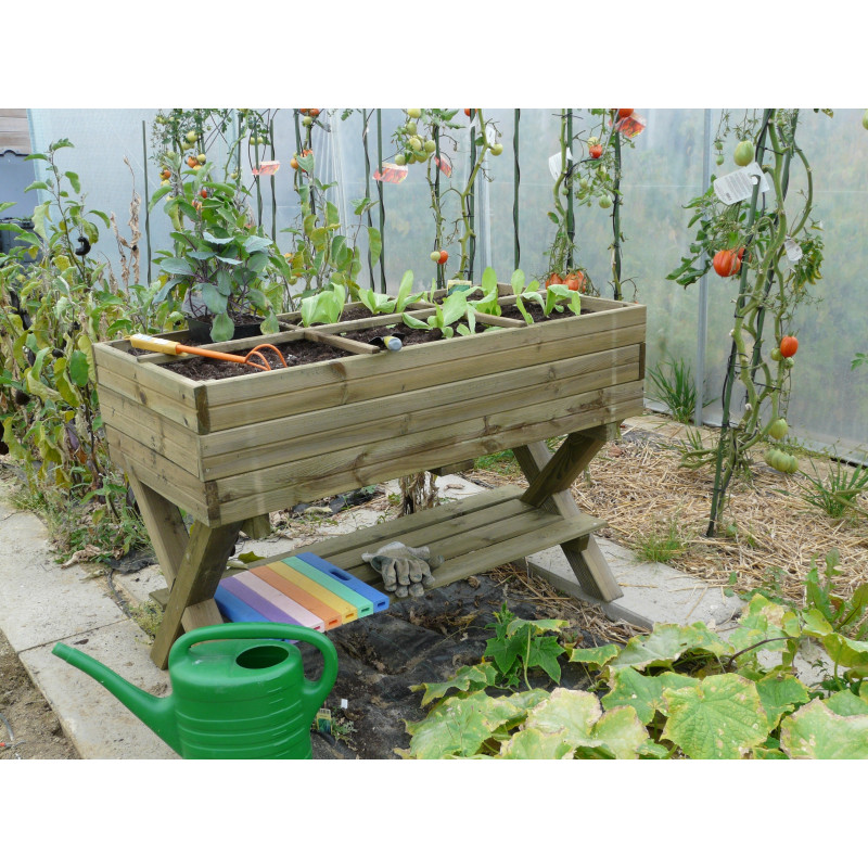 Carré potager sur pieds SOLID 120x60x90cm – Jardinage Facile | SOLID
