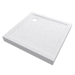 Receveur de douche haut Pedra blanc 90 x 90 cm AURLANE