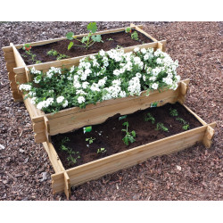 Carré potager escalier SOLID 140x140cm – Jardinage facile | SOLID