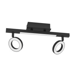 Spot LED Cardillio 2 noir 2 × 3,2 W et 3,3 W EGLO Spot LED Cardillio 2 noir 2 × 3,2 W et 3,3 W EGLO