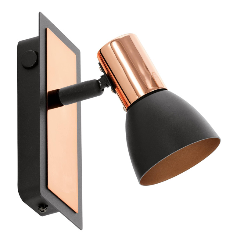 Spot LED Barnham noir et cuivre 3 W EGLO Spot LED Barnham noir et cuivre 3 W EGLO