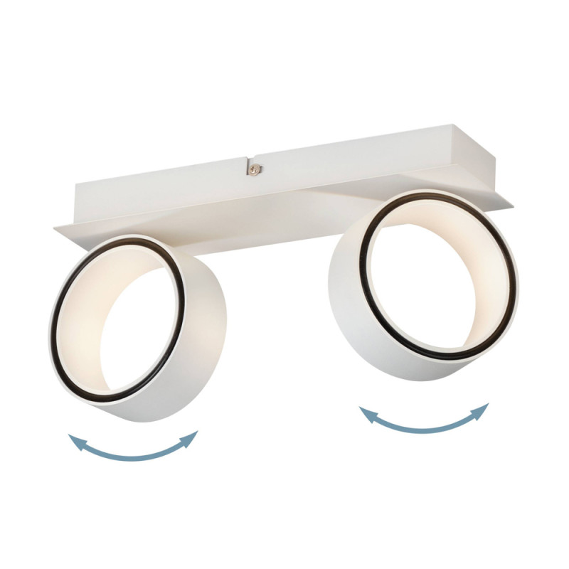 Spot LED Albariza blanc 2 × 4,6 W EGLO Spot LED Albariza blanc 2 × 4,6 W EGLO