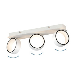 Spot LED Albariza blanc 3 × 4,6 W EGLO Spot LED Albariza blanc 3 × 4,6 W EGLO