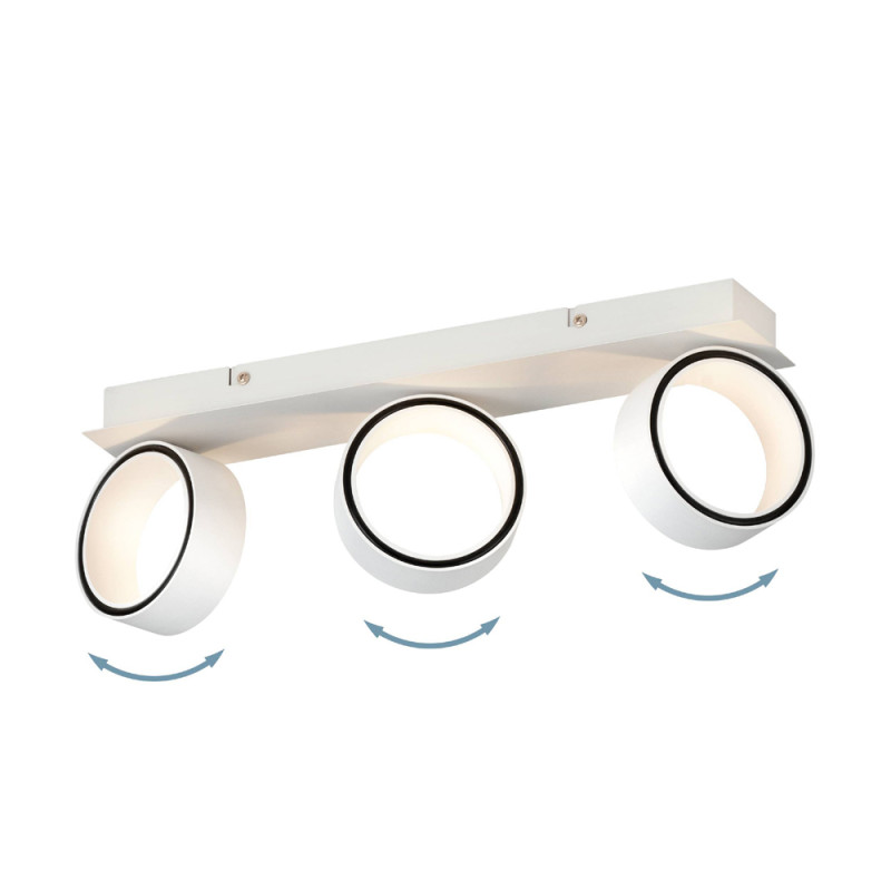 Spot LED Albariza blanc 3 × 4,6 W EGLO Spot LED Albariza blanc 3 × 4,6 W EGLO