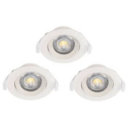 Spot encastrable LED Sartiano blanc Ø 9 cm 3 × 4,6 W EGLO