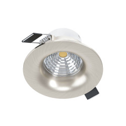 Spot encastrable LED Saliceto nickel mat dimmable Ø 8,8 cm 6 W EGLO