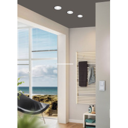Spot encastrable LED Saliceto blanc dimmable Ø 8,8 cm 6 W EGLO Spot encastrable LED Saliceto blanc dimmable Ø 8,8 cm 6 W EGLO