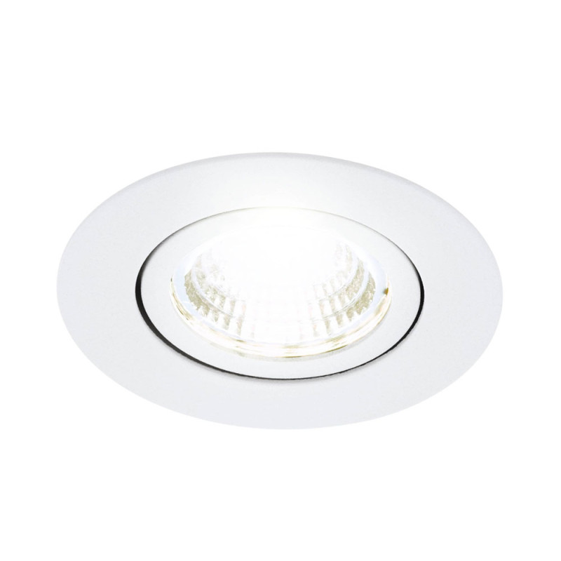 Spot encastrable LED Saliceto blanc dimmable Ø 8,8 cm 6 W EGLO Spot encastrable LED Saliceto blanc dimmable Ø 8,8 cm 6 W EGLO