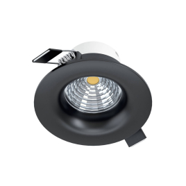 Spot encastrable LED Saliceto noir dimmable Ø 8,8 cm 6 W EGLO