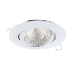 Spot encastrable LED Tedo 1 blanc Ø 8 cm GU10 4,8 W EGLO