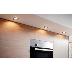 Spot encastrable LED Peneto acier brossé Ø 7,8 cm GU10 2,8 W EGLO