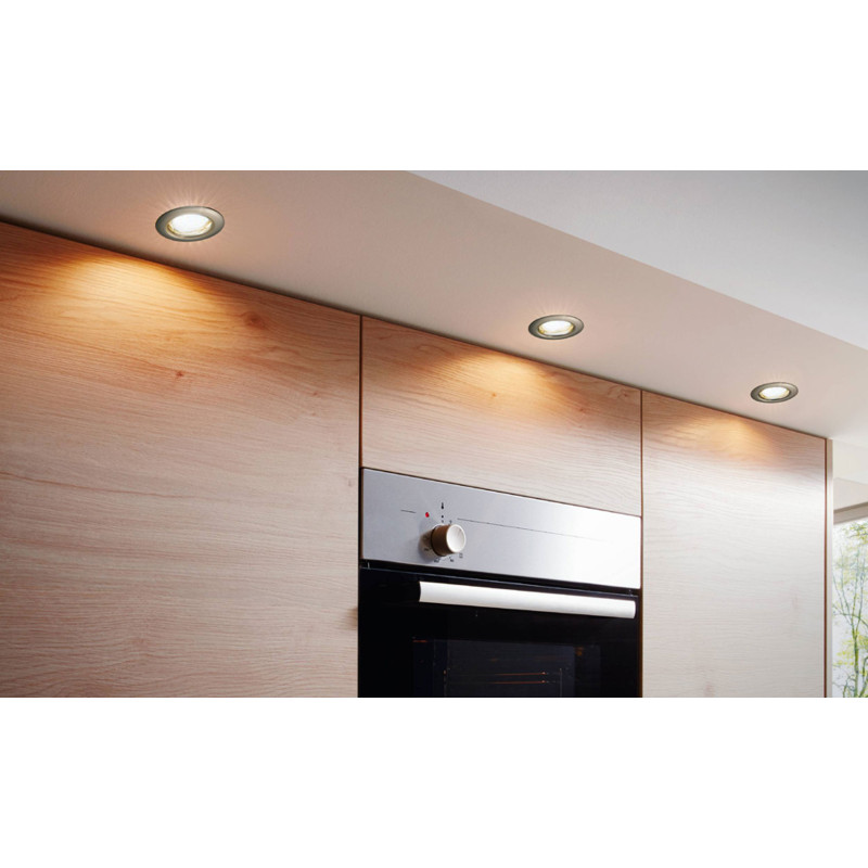 Spot encastrable LED Peneto acier brossé Ø 7,8 cm GU10 2,8 W EGLO