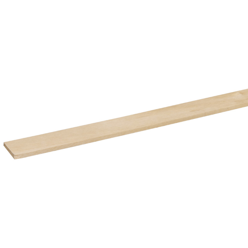 Latte rabotée en bois dur 240 x 2,7 x 0,4 cm Latte rabotée en bois dur 240 x 2,7 x 0,4 cm