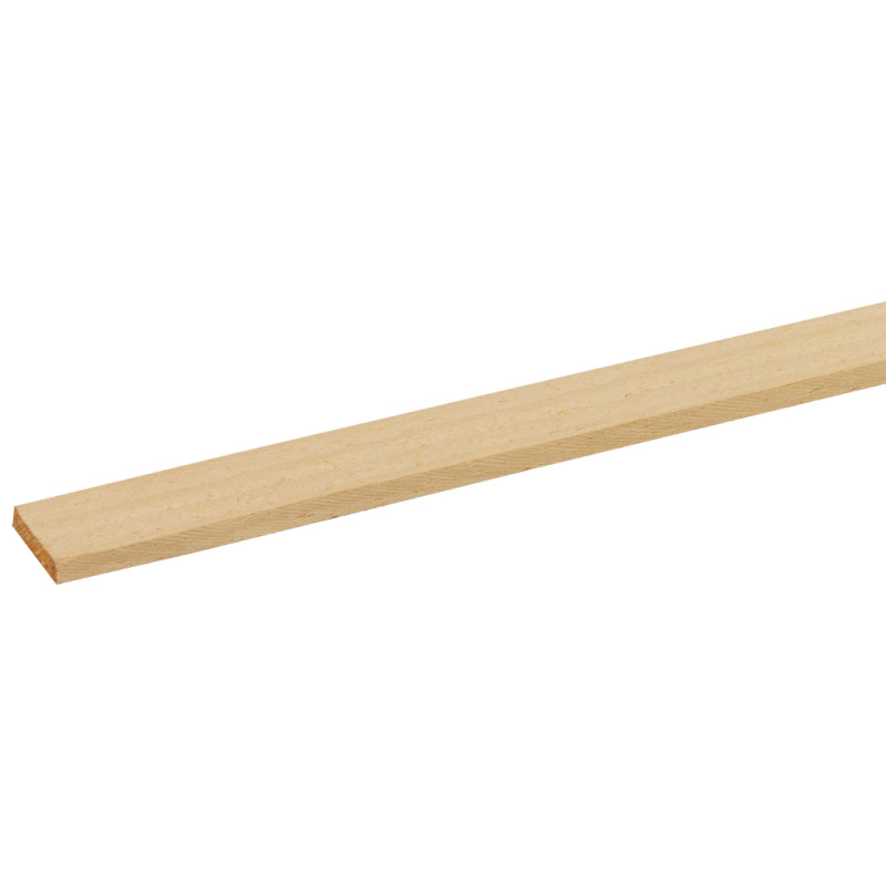 Latte rabotée en bois dur 240 x 1,8 x 0,4 cm Latte rabotée en bois dur 240 x 1,8 x 0,4 cm