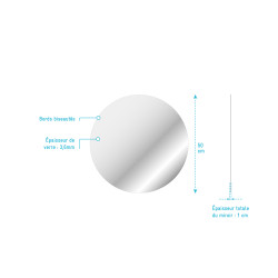 Miroir Start Ø 50 cm AURLANE