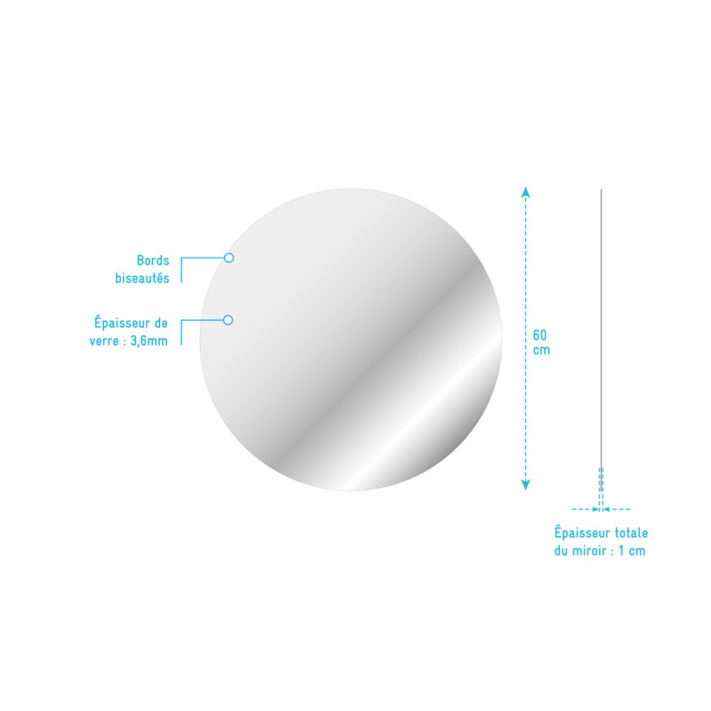 Miroir Start Ø 60 cm AURLANE