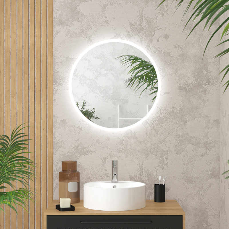 Miroir LED Start Ø 60 cm AURLANE Miroir LED Start Ø 60 cm AURLANE