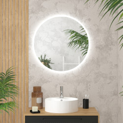 Miroir LED Start Ø 70 cm AURLANE