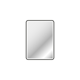 Miroir LED Start noir 50 x 70 cm AURLANE