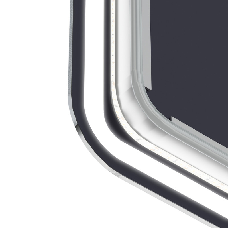 Miroir LED Start noir 60 x 80 cm AURLANE Miroir LED Start noir 60 x 80 cm AURLANE