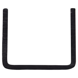 Profil U en PVC noir 260 x 1,8 x 2,1 cm