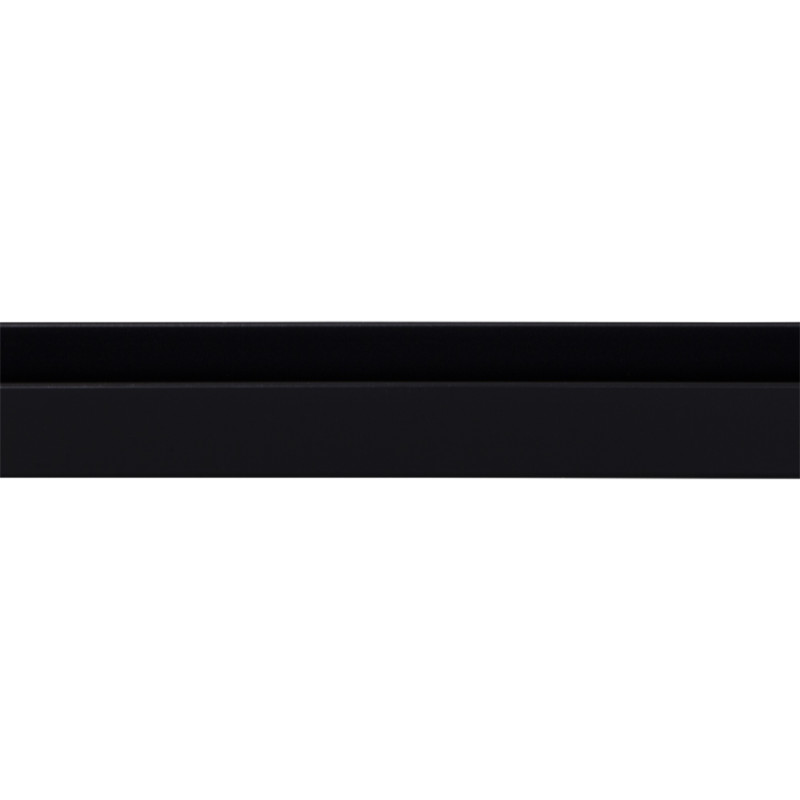 Profil U en PVC noir 260 x 1,8 x 2,1 cm