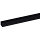 Profil U en PVC noir 260 x 1,8 x 2,1 cm