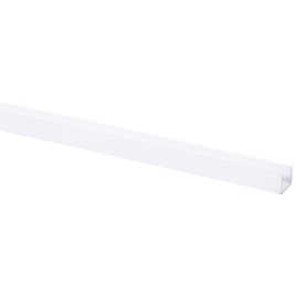 Profil U en PVC blanc 260 x 1,2 x 1,5 cm